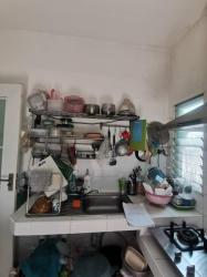 ครัวปูน บานซิงค์ บานสีเทา