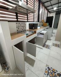 ชุดครัวปูน บานสีควันบุหรี่