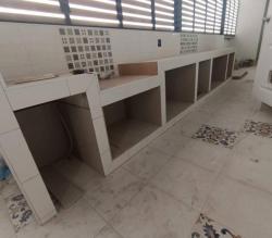 ชุดครัวปูน บานสีควันบุหรี่