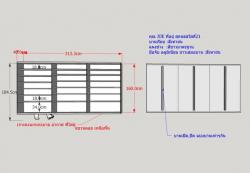 ตู้รองเท้าตู้เก็บของ ทนน้ำกันปลวก