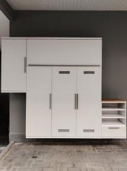 ตู้รองเท้า ตู้เก็บของ บานสีควันบุหรี