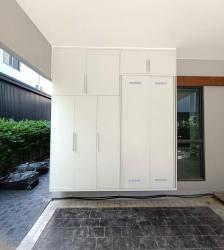 ตู้รองเท้ากันชื้นกันปลวก บานสีควัน