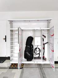 ตู้เก็บของนอกบ้าน บานสีขาว