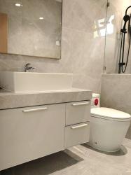 ตู้ใต้อ่างล้างหน้า บานอบสีมุก